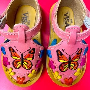 Handmade Butterfly Baby shoe size 4 huarache